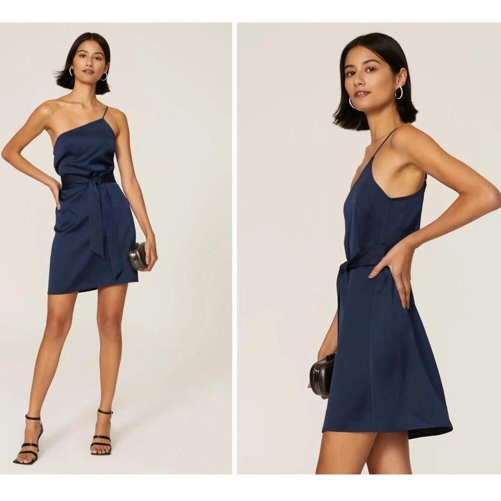 Marissa Webb One Shoulder Tie Dress